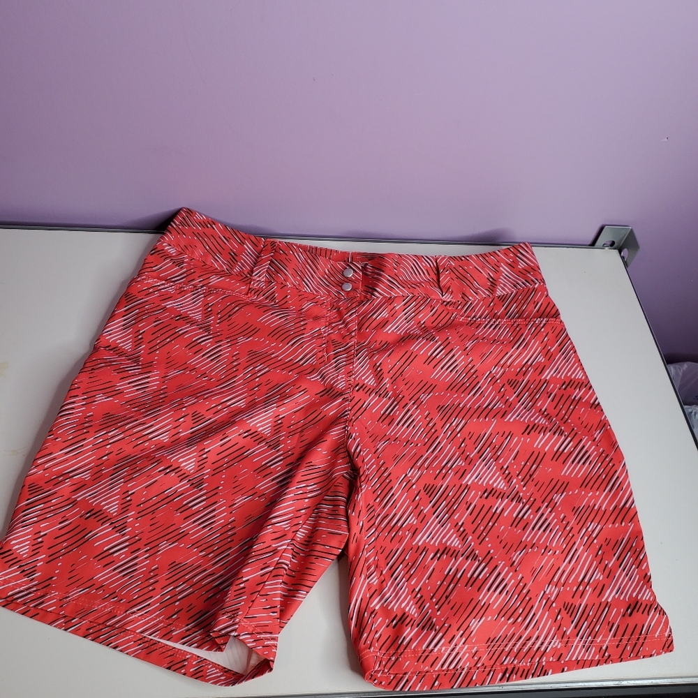 Adidas red  short size 6